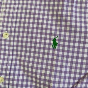 Classic Ralph Lauren Gingham Button Down Shirt, Kids Size XL (18-20)